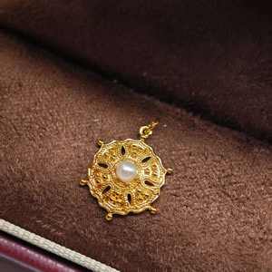 PERHIASAN UM JEWELRY Liontin Tembaga Unisex Anak-Anak dengan Mutiara, Desain Sederhana, Bersertifikat NGTC, Trendi untuk Pemakaian Sehari-hari, Hadiah - Product Image 4