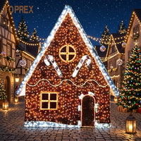 Decorazione Luminosa LED 3D da Esterno Resistente alle Intemperie, Motivo Natalizio con Omino di Pan di Zenzero Illuminato