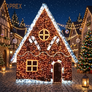 Luz Decorativa LED 3D para Exteriores Resistente a la Intemperie, Motivo Navideño, Hombre y Niña de Jengibre Iluminados con Alambre - Product Image 4