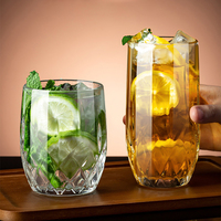 Gelas Jus Kaca Tebal, Gelas Teh Buah, Gelas Minuman Kopi Mewah Berkualitas Tinggi, Gelas Mojito & Whiskey Bernilai Tinggi