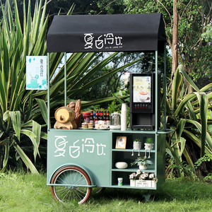 Per più scenari di Festival, per oggetti in acciaio, mostra carrelli su ruote, camion per bevande mobili, vagoni mobili da Dessert - Product Image 2