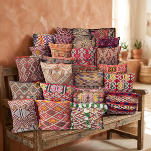 Top Quality Embroidered Square Kilim Cushion <b>Cover</b> Bohemian Handmade Wool Alpaca Acrylic Home Decor - Product Image 2