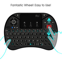 RII x8 Mini clavier tactile sans fil rétro-éclairé batterie au Lithium pour Android TV Box PC