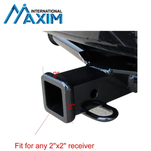 MAXIM Neue 2-Zoll-Anhängerkupplung Aufhängungsaufnahme Rohr Schwarze Gummi-Kupplungsabdeckung Kunststoff-Kupplungsstopfen - Product Image 4