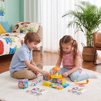 Jouets de construction Montessori STEM électriques sur le thème de l'espace, vente en gros, directement de l'usine, pour enfants, ensemble de blocs de construction de chars