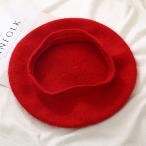 Automne hiver nouveau béret en laine pour femmes Style coréen citrouille peinture chapeau rétro mode décontracté tout match chapeau chaud - Product Image 4