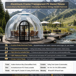 <span class=keywords><strong>Dôme</strong></span> en polycarbonate pour l'extérieur, maison bulle transparente en PC, tente imperméable pour observer les étoiles <span class=keywords><strong>avec</strong></span> fenêtres <span class=keywords><strong>de</strong></span> ventilation - Product Image 3