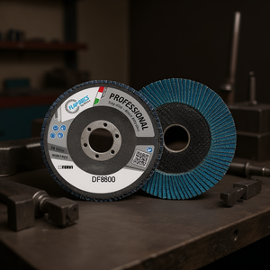 Disque à lamelles professionnel Fervi 125 mm, abrasif sans fer pour ponçage du métal - Product Image 2