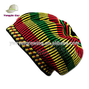 Bonnet Rasta tendance à revers pour dreadlocks, promotionnel et abordable - Product Image 2