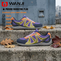 Chaussures de course respirantes à tige basse pour hommes, directement de l'usine, baskets athlétiques légères en maille à semelle épaisse multicolores