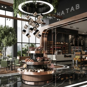 Aménagement intérieur de boulangerie sur mesure, vitrine à pain en bois, vitrine de boulangerie à LED, équipements de magasin de détail - Product Image 1