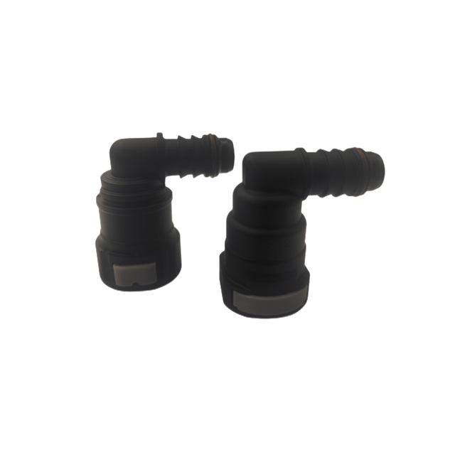 SAE 5/8 in Bend 90 Degree Quick Coupling Cooling Water Hose Assembly Plastic Quick Connector with SAE 15.82 Coolant Fittings