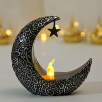 Lampe de chevet LED en plastique électronique Guangli, étoile et lune, lumière d'ambiance, lumière nocturne, festival musulman du Ramadan, 10x10cm, bricolage, haute qualité