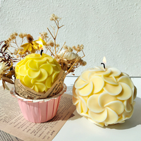 Cetakan Silikon Food Grade Desain Baru untuk Lilin Aromaterapi Bola Bunga, Sabun Buatan Tangan, Ornamen Gipsum, Alat Kue, Aman untuk Mesin Cuci Piring