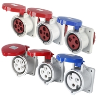 SFE Tercera generación IP44 32A 63A 125A 220-415V 6H 3pin/4pin/5pin Monofásico Trifásico Enchufe industrial y conector