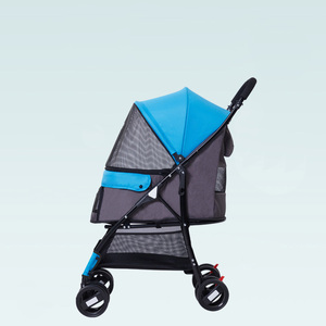 Nhà Máy Giá thấp <span class=keywords><strong>Graco</strong></span> vật nuôi Xe đẩy cho chó du lịch ngoài trời Chạy Bộ xe đẩy vật nuôi giỏ hàng với omni-directional bánh xe - Product Image 3