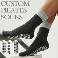 Chaussettes de Pilates antidérapantes BiLu Professional, pour le fitness, l'entraînement sportif, chaussettes côtelées, fabrication sur mesure, nylon durable, respirantes