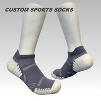 Chaussettes OEM personnalisées de haute qualité, respirantes, anti-transpiration, à coupe basse, en tissu éponge, pour le sport, la course et la randonnée