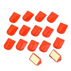 <b>Adhesive</b> <b>Hooks</b> Red Plastic Single <b>Hook</b> 2x3cm For Wedding Decorations Wholesale - Product Image 3