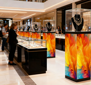 Écran LED commercial couleur pleine, type podium, pour exposition, P1.86 P2.5, vitrine LED, mur vidéo, panneau d'affichage LED intérieur, écran LED cube - Product Image 1