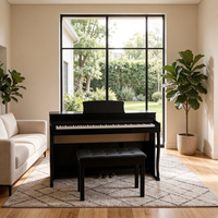 Bestseller DEMAN XH-8806 Digitalpiano mit 88 Gewichteten Tasten, 3 Pedalen und Koffer für Fortgeschrittenes Spielen