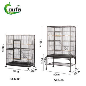 Vente flash : Grande volière sur roues, <span class=keywords><strong>cage</strong></span> à oiseaux en fer pour l'extérieur, <span class=keywords><strong>cage</strong></span> à oiseaux à bungee pour perroquet, calopsitte, pinson - Product Image 3