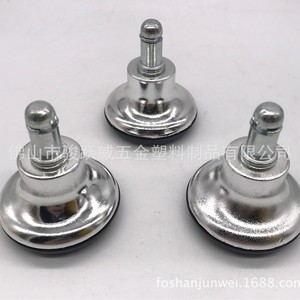 Rueda fija electrochapada Junyuewei de 52 mm de diámetro, rígida y antideslizante para silla de oficina - Product Image 3