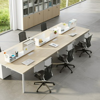 Elegante e contemporanea postazione di lavoro scrivanie da ufficio per squadre di Co-Working e ufficio universitario