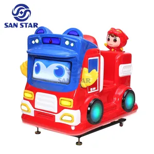 Amusement Park Shopping Mall Fibreglass Kids Robot Bus Machine Police Car Coin Operated Kiddie Rides Coin Mechanism