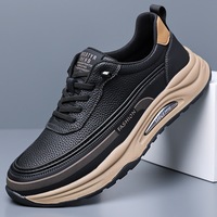 Chaussures décontractées pour hommes à lacets en microfibre, couleur unie, 2 couleurs en stock, petites commandes acceptées, livraison rapide
