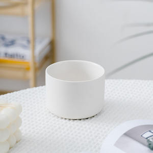 Tarros de vela de cerámica <span class=keywords><strong>Vintage</strong></span> rosa suave de diseño nórdico con tapa, venta al por mayor, vasos de vela cilíndricos para decoración del hogar para Navidad - Product Image 6