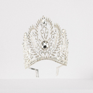 Corona de Aleación de Alta Calidad para Novia, Tiara de Boda, Accesorios para el Cabello, Corona de Cristal para Concursos de Belleza - Product Image 1