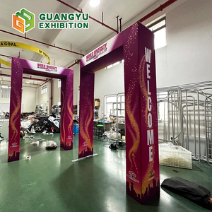 Biểu tượng tùy chỉnh in vải khổng lồ vòm bắt đầu và kết thúc dòng cho Marathon đua thể thao sự kiện nhôm lối vào vòm hiển thị đứng - Product Image 4