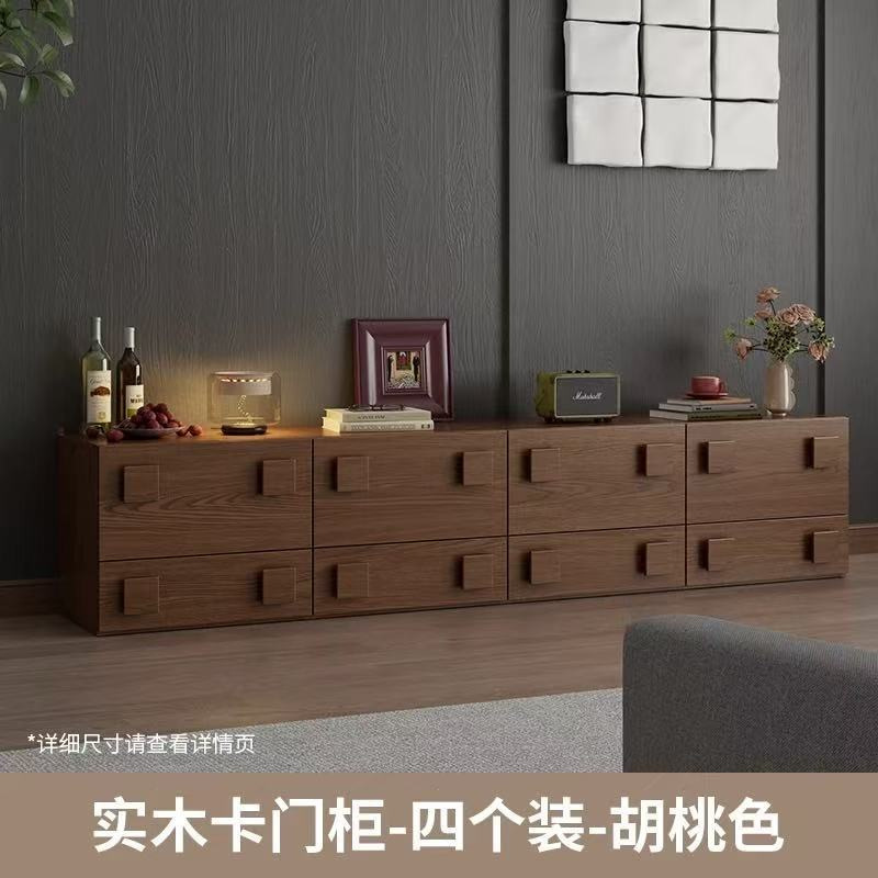 Walnut color - 4-pack [TV stand]