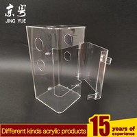Terrarium moderne de style luxueux, personnalisé, écologique, en acrylique transparent PMMA, léger, recyclable, résistant à l'eau, facile à présenter