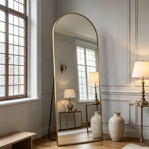 <span class=keywords><strong>Miroir</strong></span> mural en alliage d'aluminium pour la maison, accessoire de maquillage, grand <span class=keywords><strong>miroir</strong></span> décoratif pour salon - Product Image 4