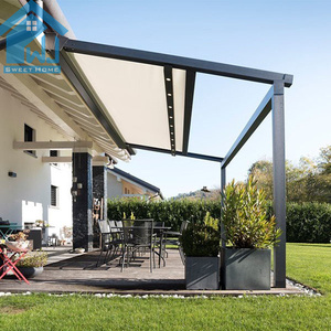 Auvent rétractable moderne, <span class=keywords><strong>pergola</strong></span>, <span class=keywords><strong>toit</strong></span> pliant, <span class=keywords><strong>toit</strong></span> <span class=keywords><strong>en</strong></span> PVC toutes saisons - Product Image 1