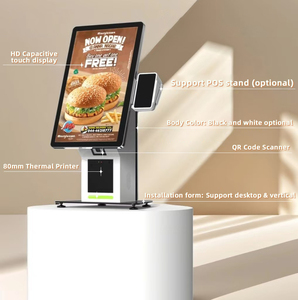 32 Android tự đặt hàng kiosk cho nhà hàng sử dụng màn hình cảm ứng thiết bị đầu cuối với máy in hóa đơn và menu tùy biến - Product Image 5