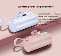 Batería Ligera de Polímero de Litio con Conector de Carga Integrado, Cable USB de Carga Rápida, Banco de Energía Portátil de 4500mAh, Soporte Móvil, Fuente de Alimentación