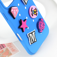 Coque de téléphone en silicone souple DIY mignonne pour iPhone 17 16 15, design Kawaii, coque de protection en silicone anti-stress