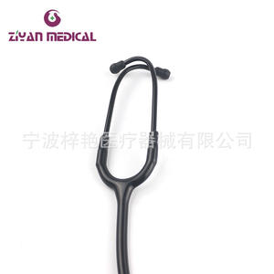Stéthoscope à tête unique en aluminium tout noir ZY-4003A pour la mesure de la pression artérielle et l'écoute du rythme cardiaque fœtal pour un usage domestique - Product Image 2