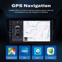 Radio Mobil Android Universal 7 9 10 Inch Layar Sentuh IPS 1280x720 Navigasi GPS BT 50W 4G WiFi 12V
