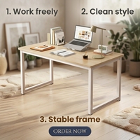 YOUTAI Article Populaire Bureau Moderne Simple en Bois Blanc avec Armoire et Chaise pour Appartement et Mobilier de Bureau