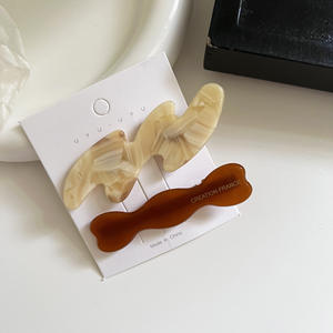 SAIYII alta calidad moda hecha a mano acetato onda horquillas conjunto accesorios para el cabello - Product Image 5