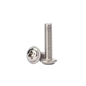 Tornillos de cabeza redonda con brida y ranura Phillips de acero inoxidable 304 DIN967 M2 M2.5 M3 M3.5 M4 M5 M6 para herramientas y ferretería - Product Image 1
