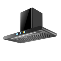 900mm 600mm 750mm Acier Inoxydable Mural Auto Clean Smart Range Hotte Cuisines Communales Extracteurs De Graisse De Fumée Hotte Cuisinière
