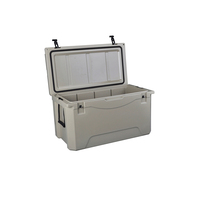 Glacière isotherme moderne en LLDPE rotomoulé de 115 QT/110 litres, écologique, avec compartiment à glace pour fruits de mer