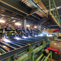 Brazo Robótico KUKA de 6 Ejes, Robot Industrial para Soldadura por Arco Sumergido Automática de Vigas en H, Estación de Soldadura de Rieles, Motor Controlado por PLC