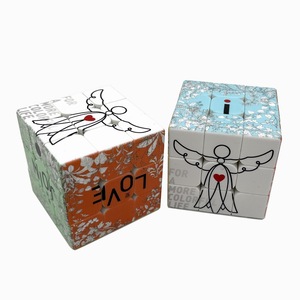 Mini <span class=keywords><strong>cube</strong></span> magique 3x3x3 personnalisé, faible MOQ, cadeau promotionnel, jouet publicitaire avec logo - Product Image 4