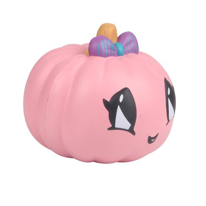 PVC Pumpkin <b>Squishy</b> Toy Soft Slow Rebound Cartoon Shape Cute Promotional Gift - Product Image 3